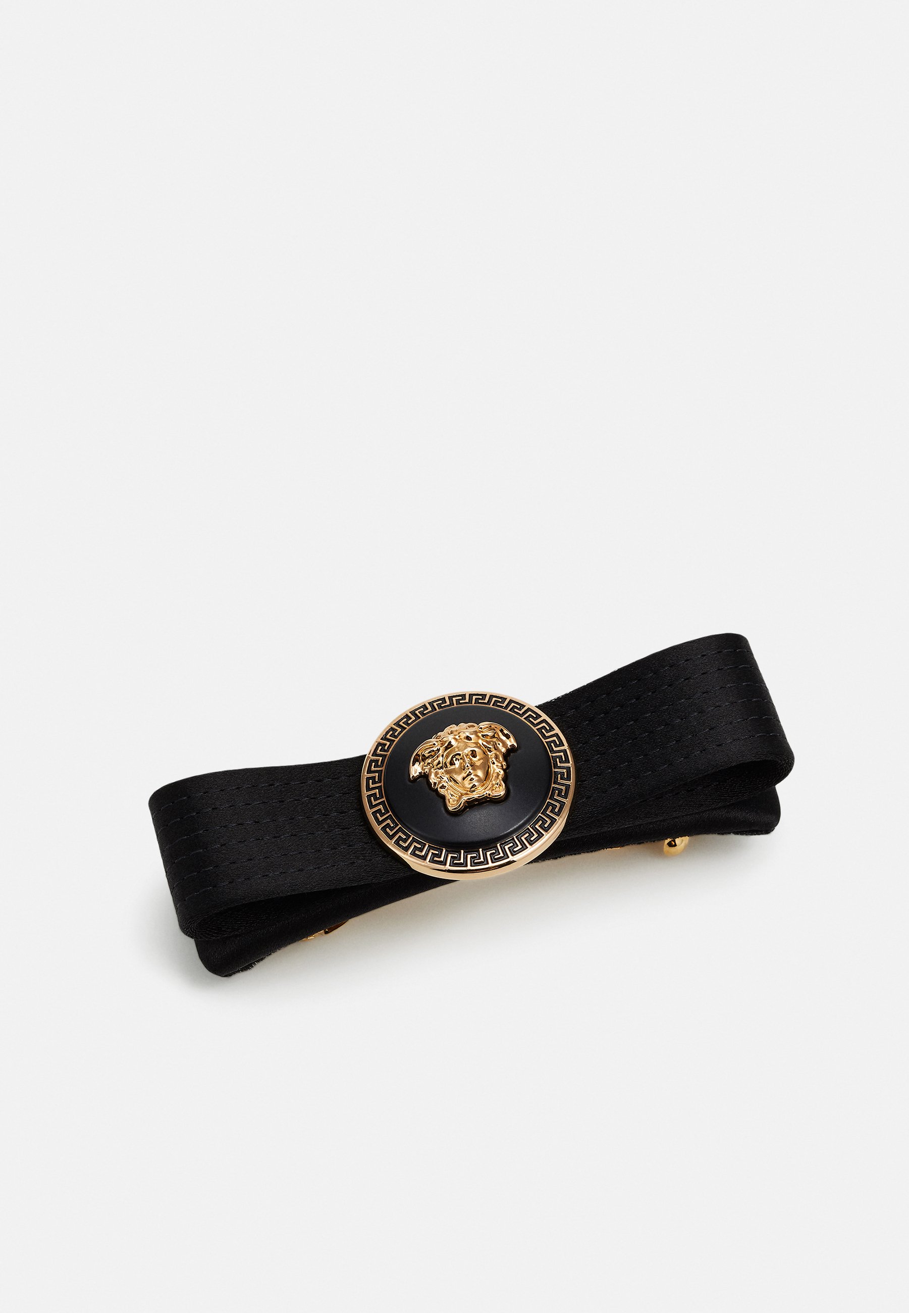 Medusa hair clips - Versace - Silk - Black/Gold Versace Gold Color Medusa Shape Hair Clip | eBay main image 2