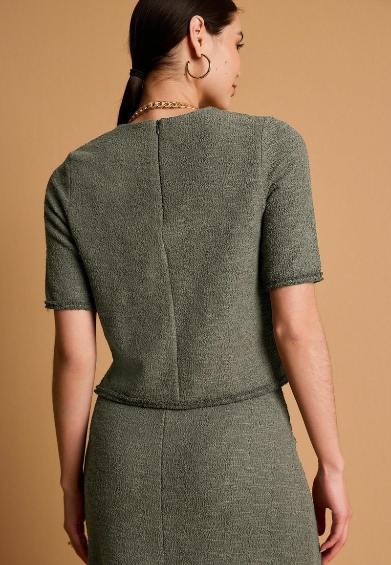 Next SHORT SLEEVE  - REGULAR FIT - Pusero - khaki green