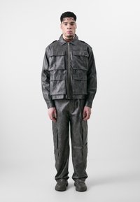 Don't Waste Culture AESON UNISEX - Imiteret læderjakke - grey/brown