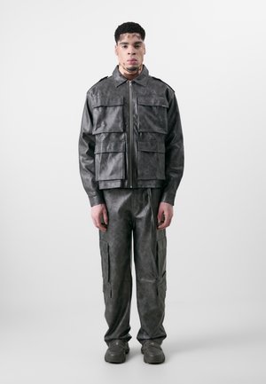 AESON UNISEX - Μπουφάν από συνθετικό δέρμα - grey/brown