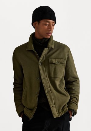 FLEECE DECK JACKET - Sweatjakke - company olive