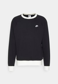 Nike Sportswear CLUB RAGLAN CREW - Sweatshirt - black/midnight navy/white