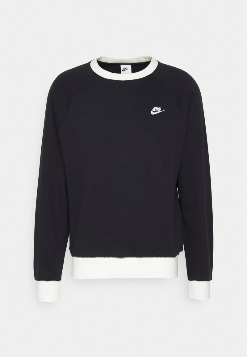 Nike Sportswear CLUB RAGLAN CREW - Sweatshirt - black/midnight navy ...