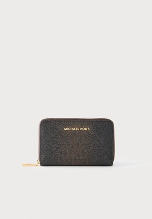 MICHAEL Michael Kors, JET SET SM ZA CARD CASE - Πορτοφόλι - chocolate