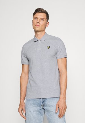 PLAIN  - Polo - light grey marl