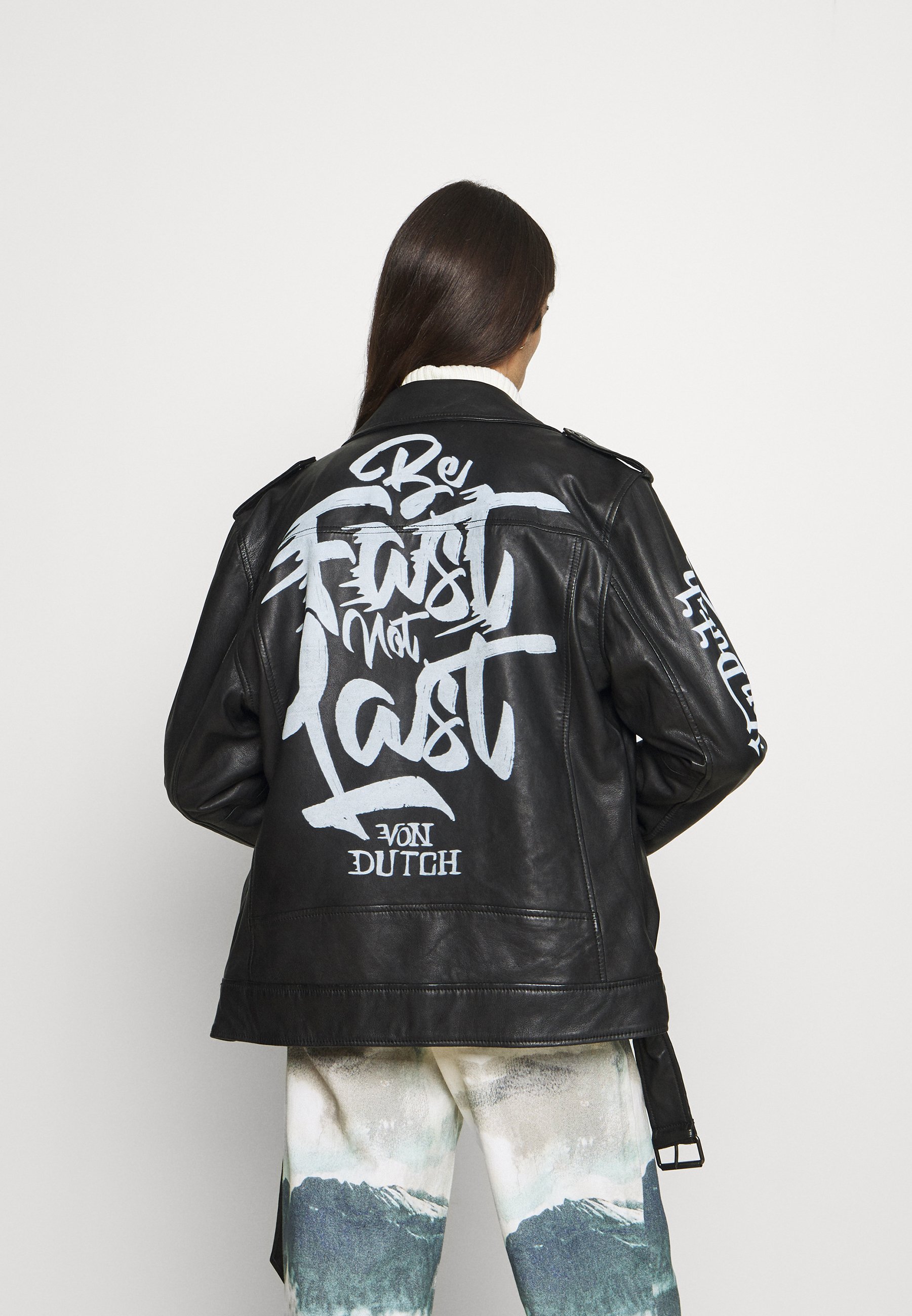 Von Dutch NICLAS BIKER - Leather jacket 