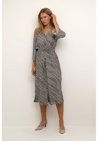 Kaffe - HARPER - Freizeitkleid - blue beige graphic stripes Thumbnail-Bild 1