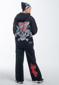 Ed Hardy DRAG-FLAME  - Cargo trousers - black