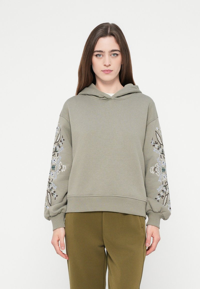 Scotch & Soda Hoodie olijfgroen