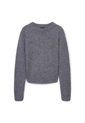 MAGLIA GIROCOLLO A TINTA UNITA - Jumper - fango melange