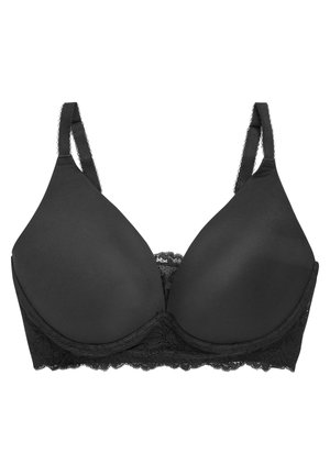 DAISY DD+ LIGHTLY PADDED WIRE FREE FOREVER COMFORT  - Trīsstūrveida krūšturis - black