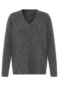 Unselected, dark grey melange