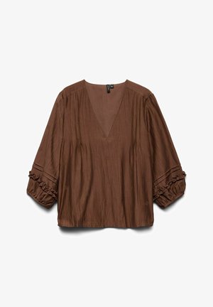Vero Moda Curve, TOP VMCLESLIE TOP - Blouse - cocoa brown