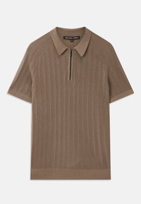 ZIP PLACKET - Poloshirts - chestnut