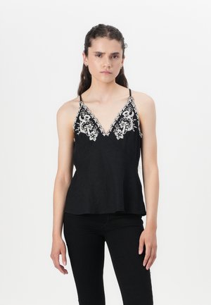 HALTER TANK - Blúzka - true black