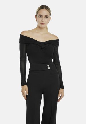 Nicowa, MESHBODY MIT BARDOT-AUSSCHNITT - AWILONA - T-shirt à manches longues - schwarz