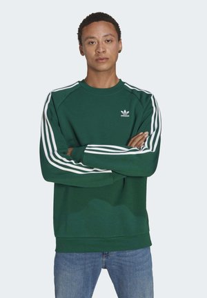 3-STRIPES CREW - Sudadera - dark green
