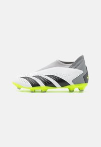 adidas Performance - PREDATOR - Formēti futbola apavi ar radzēm - footwear white/core black/lucid lemon Miniatūras attēls 1