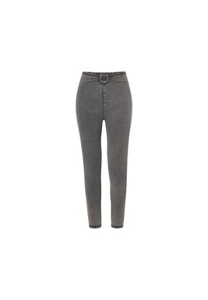 7/8 VITA ALTA CON ANELLO - Jeggings - light grey seams black