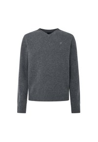 V NECK - Jersey de punto - granite grey