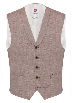 Gilet elegante - mottled light red