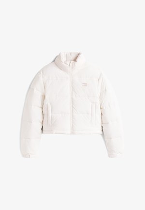 Tommy Jeans, FLAG BACK CROP PUFFER - Winterjacke - ancient white