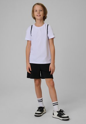 4F, 4F KOMPLET SPORTOWY NA WF (KOSZULKA+SPODENKI+WOREK) DLA CHŁOPCA - Kurze Sporthose - deep black