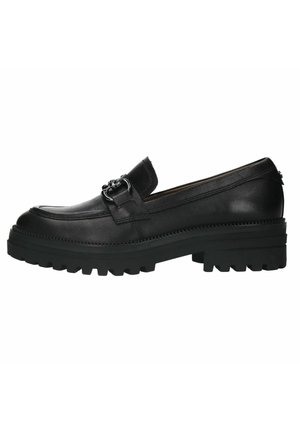 Manfield MIT FARBENEM DETAIL - Slip-ons - schwarz