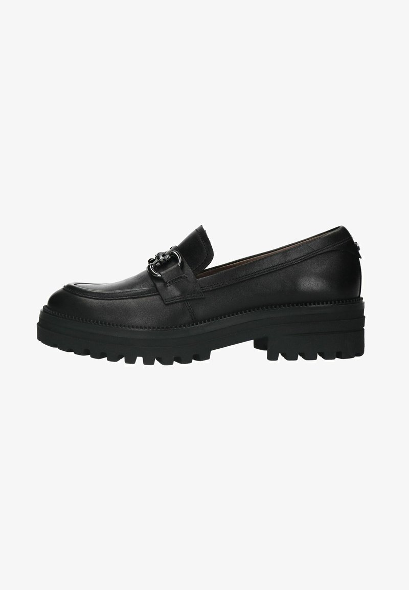 Manfield MIT FARBENEM DETAIL - Chaussons - schwarz