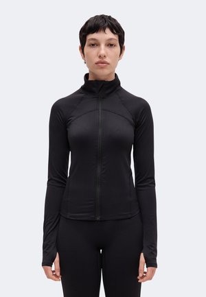 Gina Tricot, ZIP YOGA JACKET - Тренировъчно яке - black