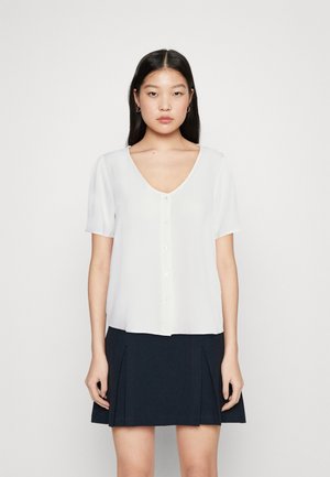 JDY JDYVIOLET LIFE VNECK - Bluză - white