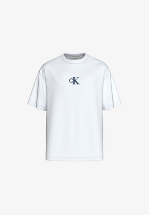 Calvin Klein Jeans, OVERLAY BACK GRAPHI - Tričko s potlačou - bright white
