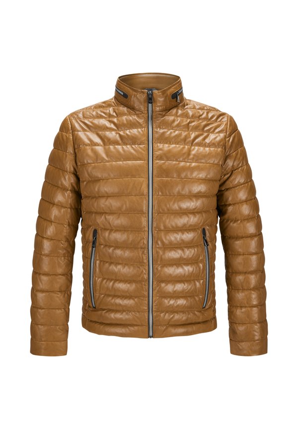 MSCORTINO - Lederjacke - beige
