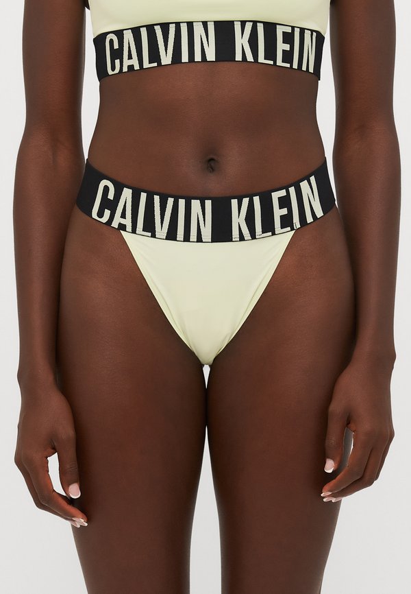 HIGH LEG THONG INTENSE POWER - Thong - lime cream