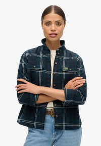 Superdry & Co Blusa - navy green check