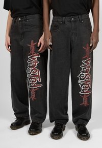 Wasted Paris - CASPER PANT BLIND UNISEX - Vaqueros boyfriend - faded black Imagen en miniatura 1