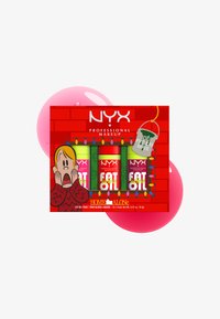 NYX Professional Makeup HOME ALONE FAT OIL LIP DRIP TRIO - Sminkset - 02, 05, 10 - missed call, newsfeed, splash of cream
