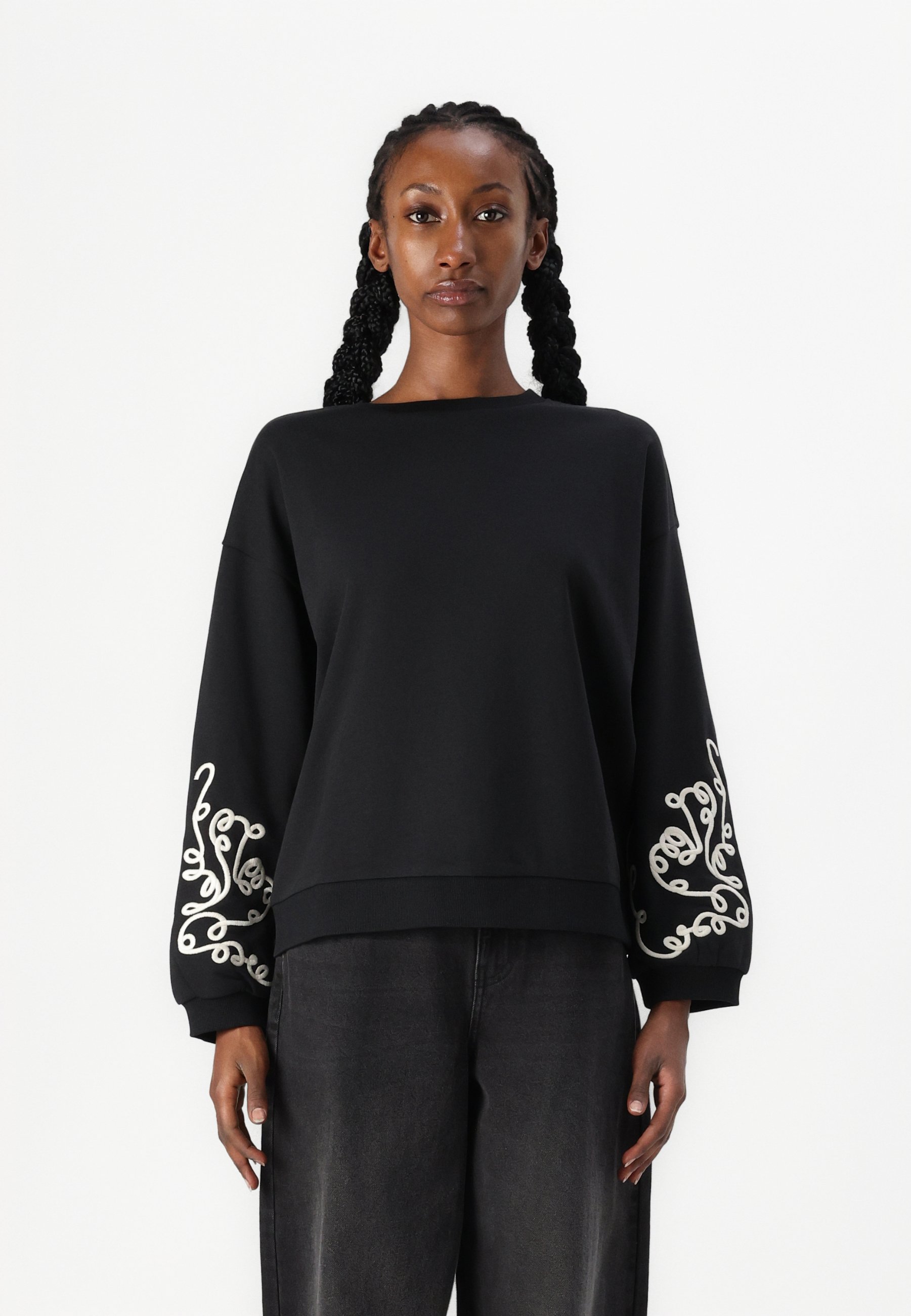 AllSaints PIPPA HEX - Sweatshirt - black - Zalando.co.uk
