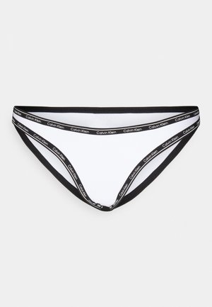 Calvin Klein Swimwear HIGH LEG CHEEKY - Spodný diel bikín - classic white