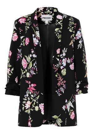 Pieces PCBOSELLA BLAZER - Kort kåpe / frakk - black