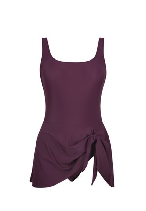 Cupshe, TIE FRONT SWIMMING DRESS - Plavky - tan