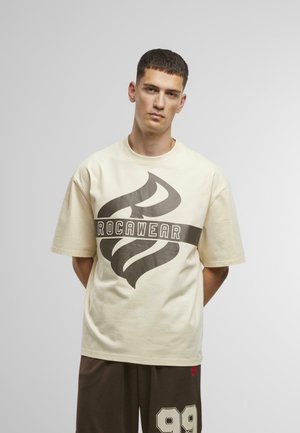 Print T-shirt - whitecap gray