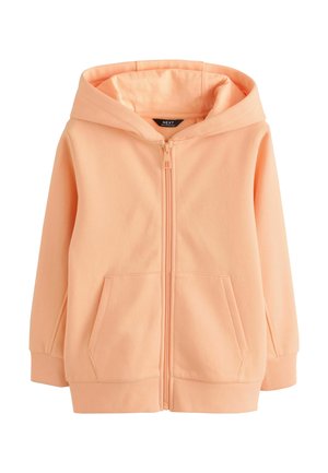 REGULAR FIT - Zip-up sweatshirt - mottled orange