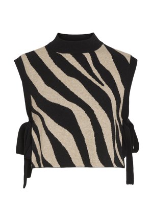 VILA VIRIL COLLAR - Cape - black/beige