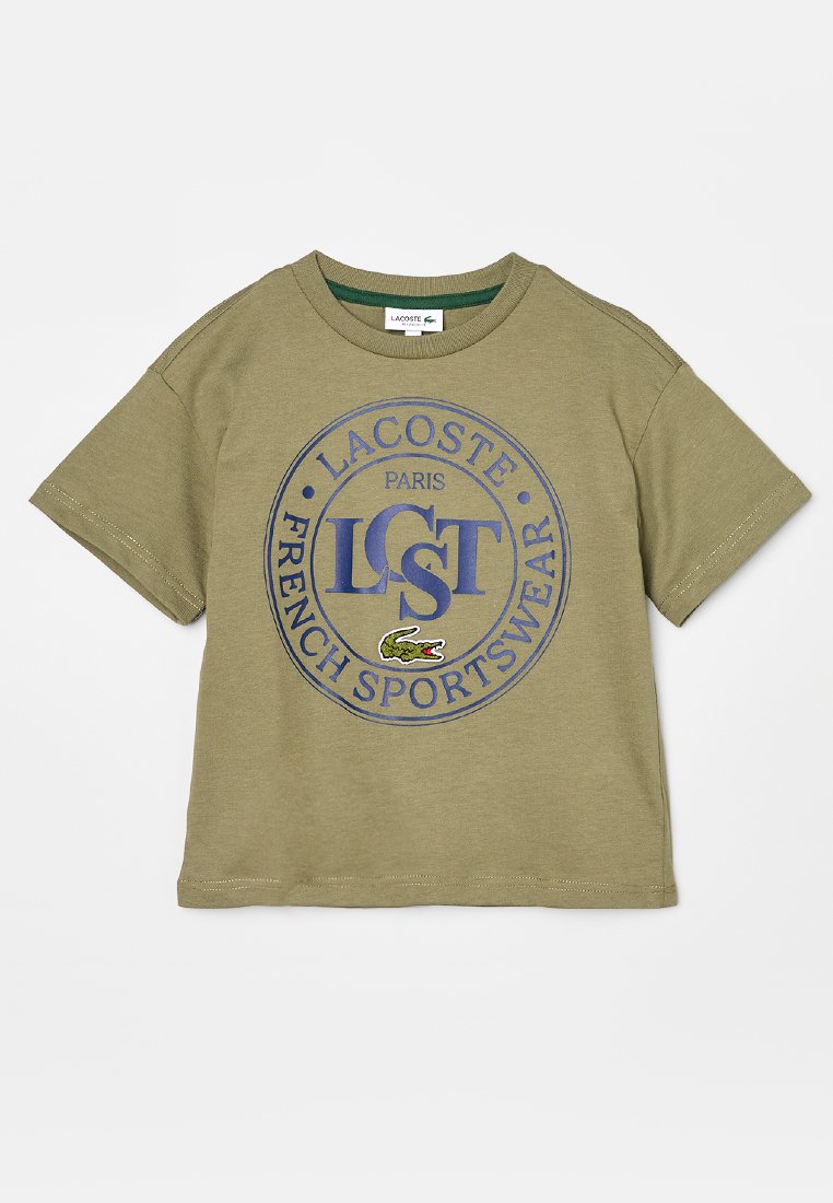 Lacoste T-shirt print kaki