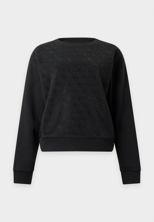 Guess, ALLOVER CRYSTALS - Суитшърт - jet black
