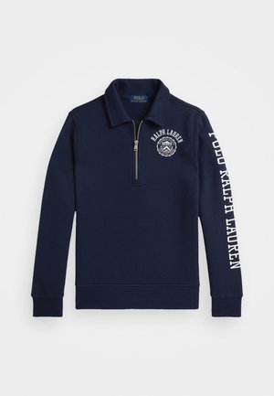 Polo Ralph Lauren LOGO FLEECE COLLARED SWEATSHIRT - Sudadera - refined navy