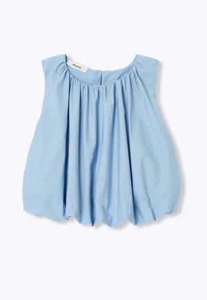 Promod, BLOUSE BALLON UNIE - Blouse - bleu