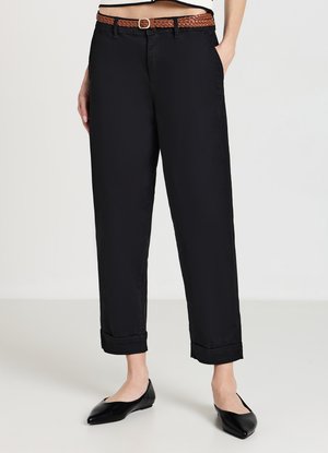 CON CINTURA - Chino - ultrablack