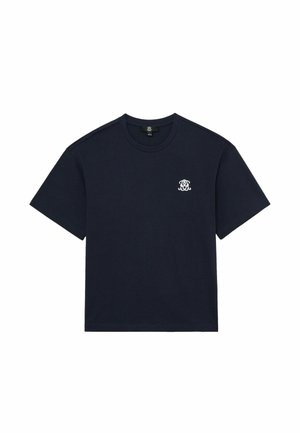 Reiss, REGULAR FIT - RAINER MONOGRAM EMBROIDERED RELAXED-FIT T-SHIRT . - T-Shirt basic - navy
